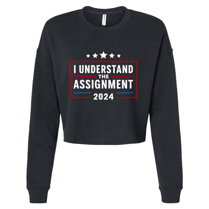 I Understand The Assignment Meme Cropped Pullover Crew
