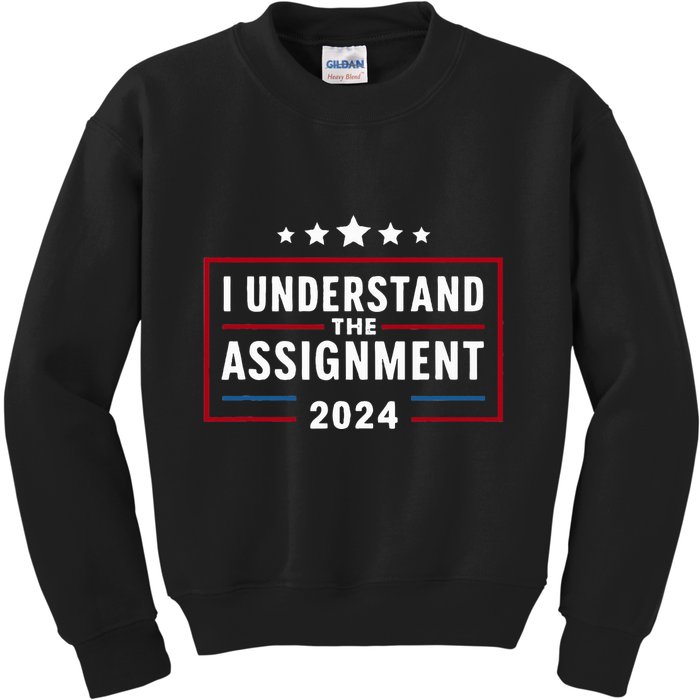 I Understand The Assignment Meme Kids Sweatshirt