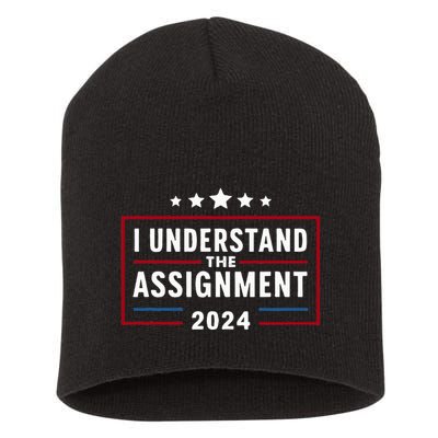 I Understand The Assignment Meme Short Acrylic Beanie