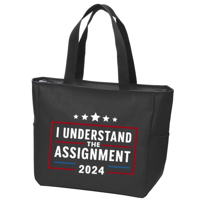 I Understand The Assignment Meme Zip Tote Bag
