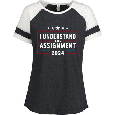 I Understand The Assignment Meme Enza Ladies Jersey Colorblock Tee