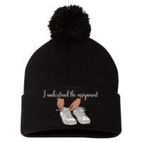 I Understand The Assignment Pom Pom 12in Knit Beanie