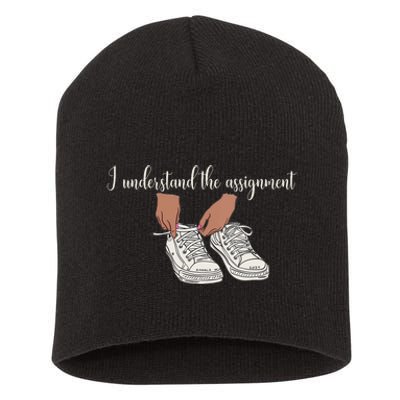 I Understand The Assignment Short Acrylic Beanie