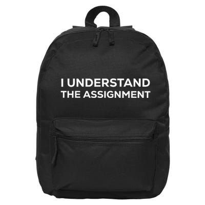 I Understand The Assignment 16 in Basic Backpack