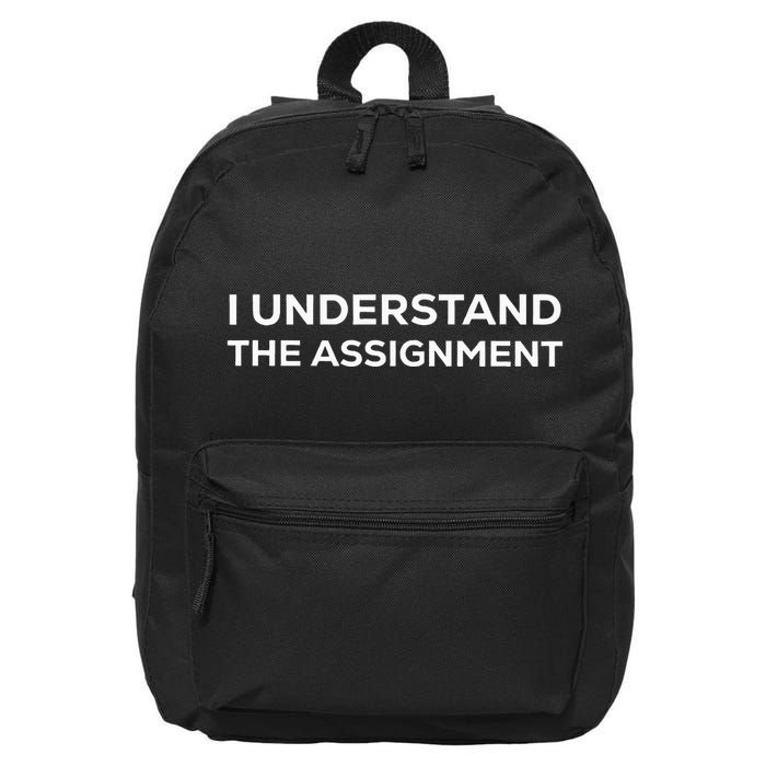 I Understand The Assignment 16 in Basic Backpack