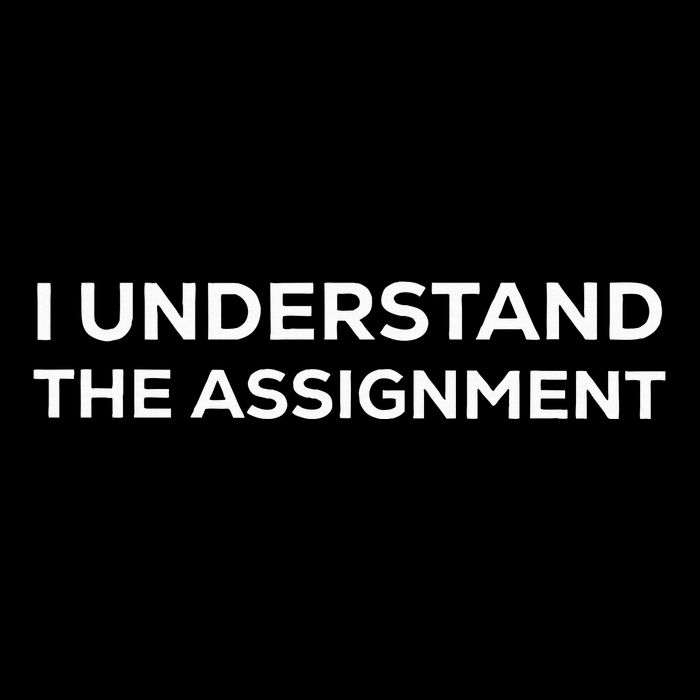 I Understand The Assignment Mousepad