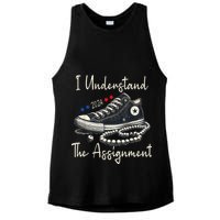 I Understand The Assignment Chucks And Pearls Kamala Harris 2024 Ladies PosiCharge Tri-Blend Wicking Tank