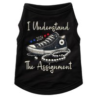 I Understand The Assignment Chucks And Pearls Kamala Harris 2024 Doggie Tank