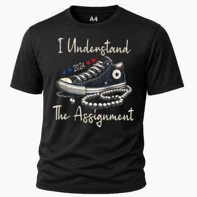 I Understand The Assignment Chucks And Pearls Kamala Harris 2024 Cooling Performance Crew T-Shirt
