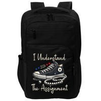 I Understand The Assignment Chucks And Pearls Kamala Harris 2024 Impact Tech Backpack