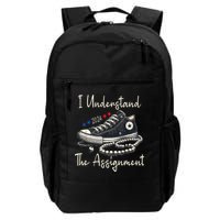 I Understand The Assignment Chucks And Pearls Kamala Harris 2024 Daily Commute Backpack