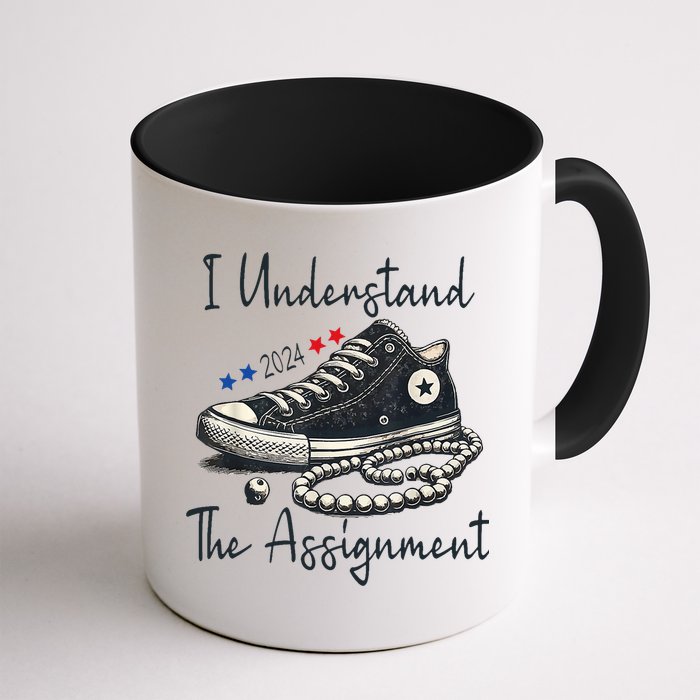 I Understand The Assignment Chucks And Pearls Kamala Harris 2024 Mug