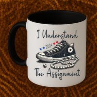 I Understand The Assignment Chucks And Pearls Kamala Harris 2024 Mug