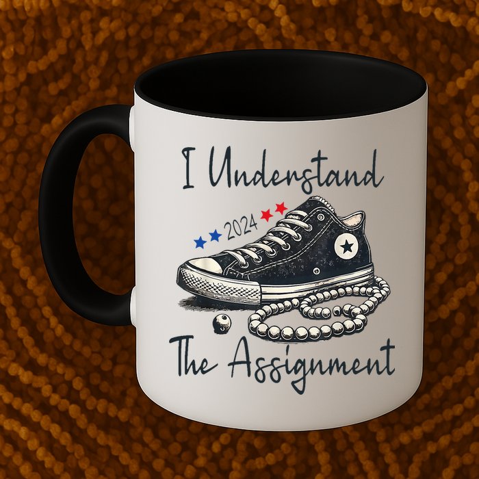I Understand The Assignment Chucks And Pearls Kamala Harris 2024 Mug