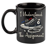 I Understand The Assignment Chucks And Pearls Kamala Harris 2024 11oz C Handle Ceramic Mug