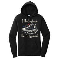 I Understand The Assignment Chucks And Pearls Kamala Harris 2024 Women's Pullover Hoodie