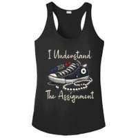 I Understand The Assignment Chucks And Pearls Kamala Harris 2024 Ladies PosiCharge Competitor Racerback Tank