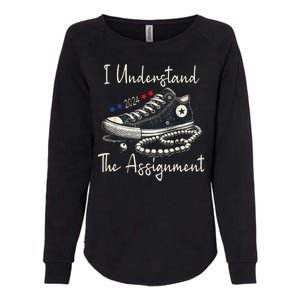 I Understand The Assignment Chucks And Pearls Kamala Harris 2024 Womens California Wash Sweatshirt