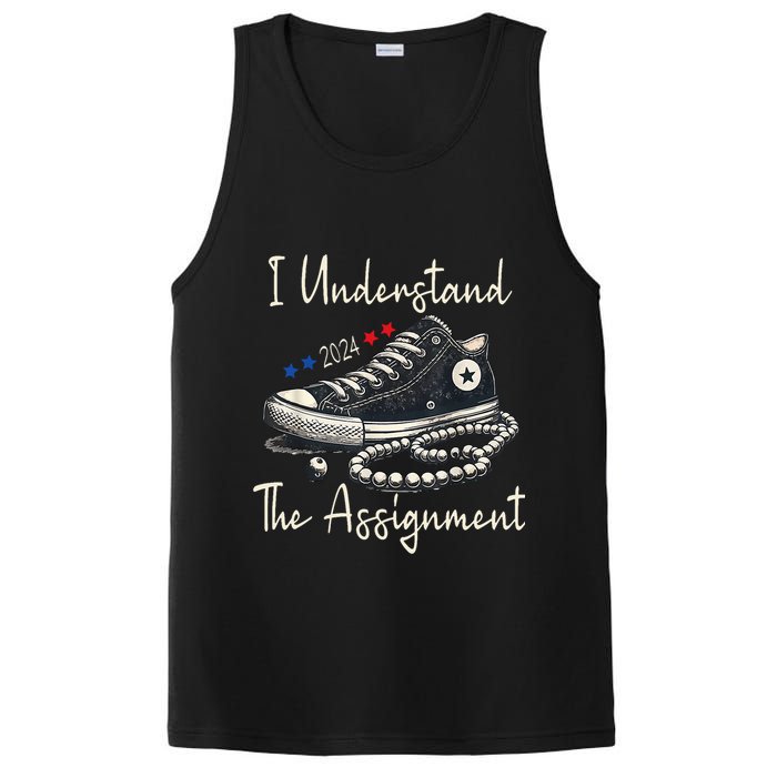 I Understand The Assignment Chucks And Pearls Kamala Harris 2024 PosiCharge Competitor Tank