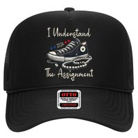 I Understand The Assignment Chucks And Pearls Kamala Harris 2024 Trucker Hat