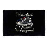 I Understand The Assignment Chucks And Pearls Kamala Harris 2024 Microfiber Hand Towel
