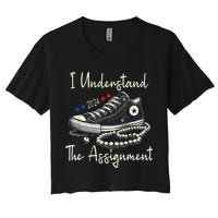 I Understand The Assignment Chucks And Pearls Kamala Harris 2024 Crop Top