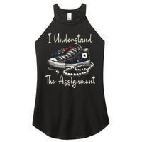 I Understand The Assignment Chucks And Pearls Kamala Harris 2024 Women's Perfect Tri Rocker Tank