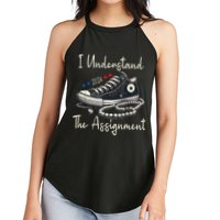 I Understand The Assignment Chucks And Pearls Kamala Harris 2024 Women's Perfect Tri Rocker Tank