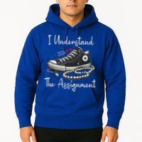 I Understand The Assignment Chucks And Pearls Kamala Harris 2024 Hoodie