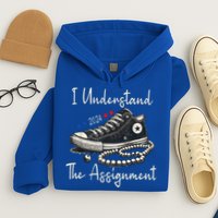 I Understand The Assignment Chucks And Pearls Kamala Harris 2024 Hoodie