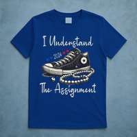 I Understand The Assignment Chucks And Pearls Kamala Harris 2024 T-Shirt