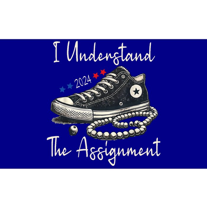 I Understand The Assignment Chucks And Pearls Kamala Harris 2024 Bumper Sticker