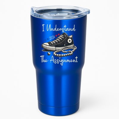 I Understand The Assignment Chucks And Pearls Kamala Harris 2024 Tumbler