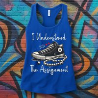 I Understand The Assignment Chucks And Pearls Kamala Harris 2024 Womens Tank Top
