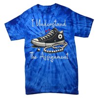 I Understand The Assignment Chucks And Pearls Kamala Harris 2024 Tie-Dye T-Shirt