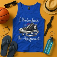 I Understand The Assignment Chucks And Pearls Kamala Harris 2024 Tank Top
