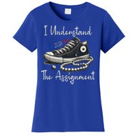 I Understand The Assignment Chucks And Pearls Kamala Harris 2024 Women's T-Shirt