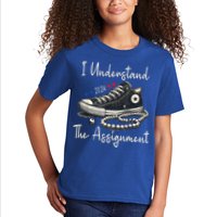 I Understand The Assignment Chucks And Pearls Kamala Harris 2024 Kids T-Shirt