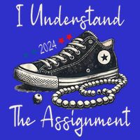 I Understand The Assignment Chucks And Pearls Kamala Harris 2024 Kids T-Shirt