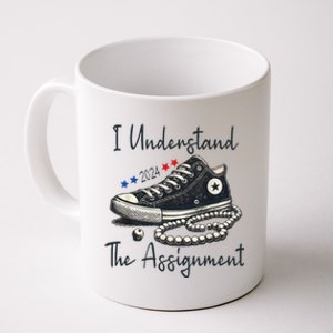 I Understand The Assignment Chucks And Pearls Kamala Harris 2024 Coffee Mug