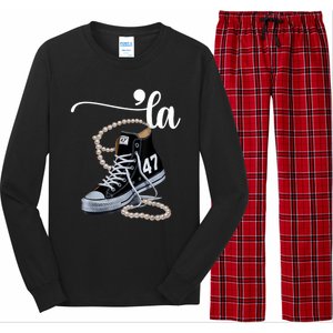 I Understand The Assignment Chucks And Pearls Election 2024 Long Sleeve Pajama Set