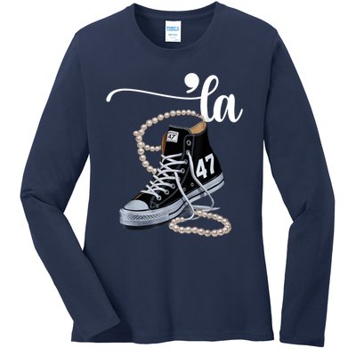 I Understand The Assignment Chucks And Pearls Election 2024 Ladies Long Sleeve Shirt