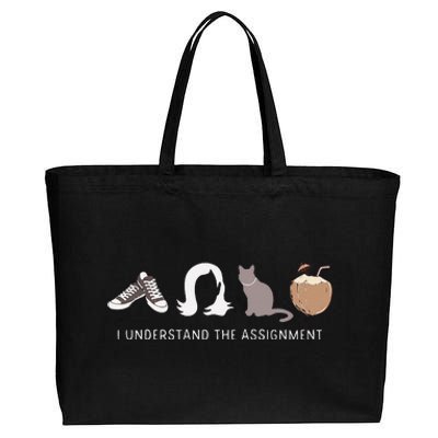 I Understand The Assignment Madam President Kamala Harris Gift Cotton Canvas Jumbo Tote