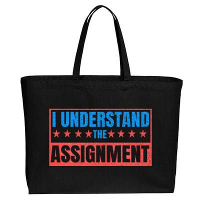 I Understand The Assignment Cotton Canvas Jumbo Tote