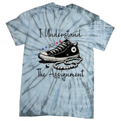 I Understand The Assignment Vote Blue Rally Kamala 2024 Tie-Dye T-Shirt