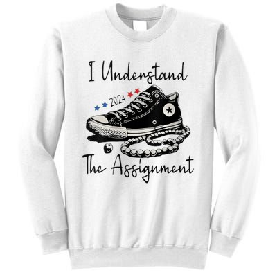 I Understand The Assignment Vote Blue Rally Kamala 2024 Sweatshirt