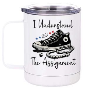 I Understand The Assignment Vote Blue Rally Kamala 2024 12 oz Stainless Steel Tumbler Cup