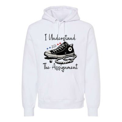 I Understand The Assignment Vote Blue Rally Kamala 2024 Premium Hoodie