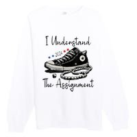 I Understand The Assignment Vote Blue Rally Kamala 2024 Premium Crewneck Sweatshirt