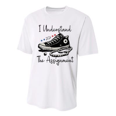 I Understand The Assignment Vote Blue Rally Kamala 2024 Performance Sprint T-Shirt